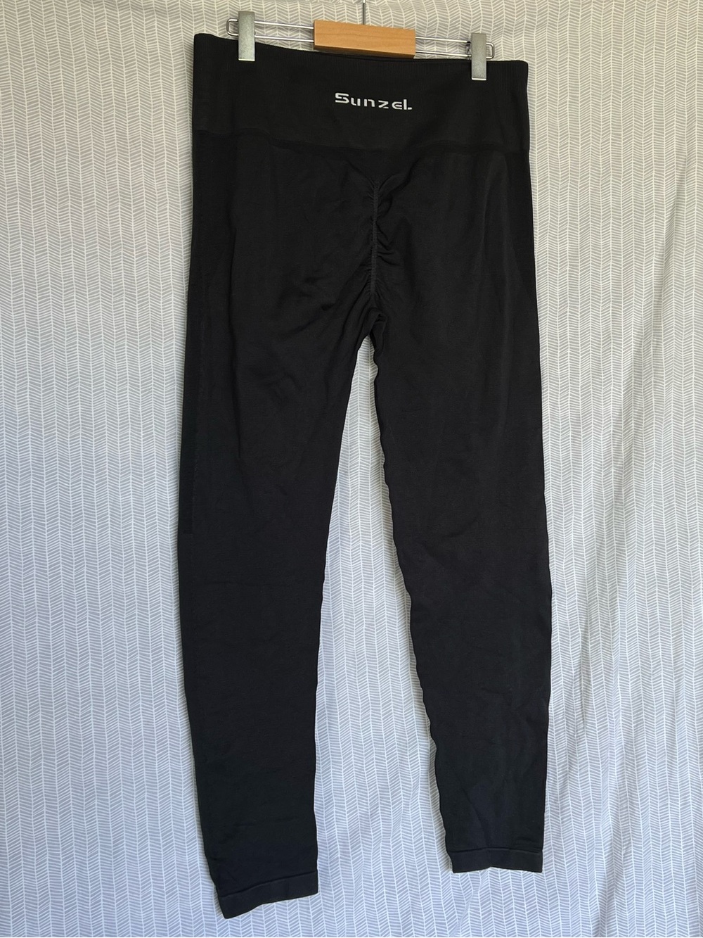 Sunzel XL Black Ruched Booty High-Waist Leggings